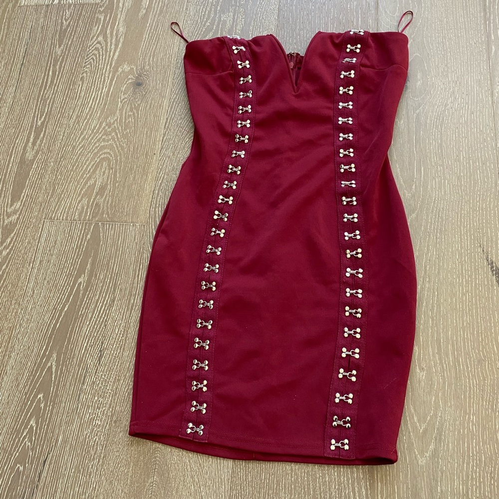Color Swatch red bodycon dress